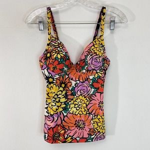 bond-eye Floral Bikini Top - Multicolor